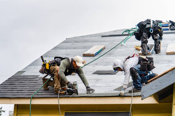 Professional Gutter Installation technician working in Wilson, WY